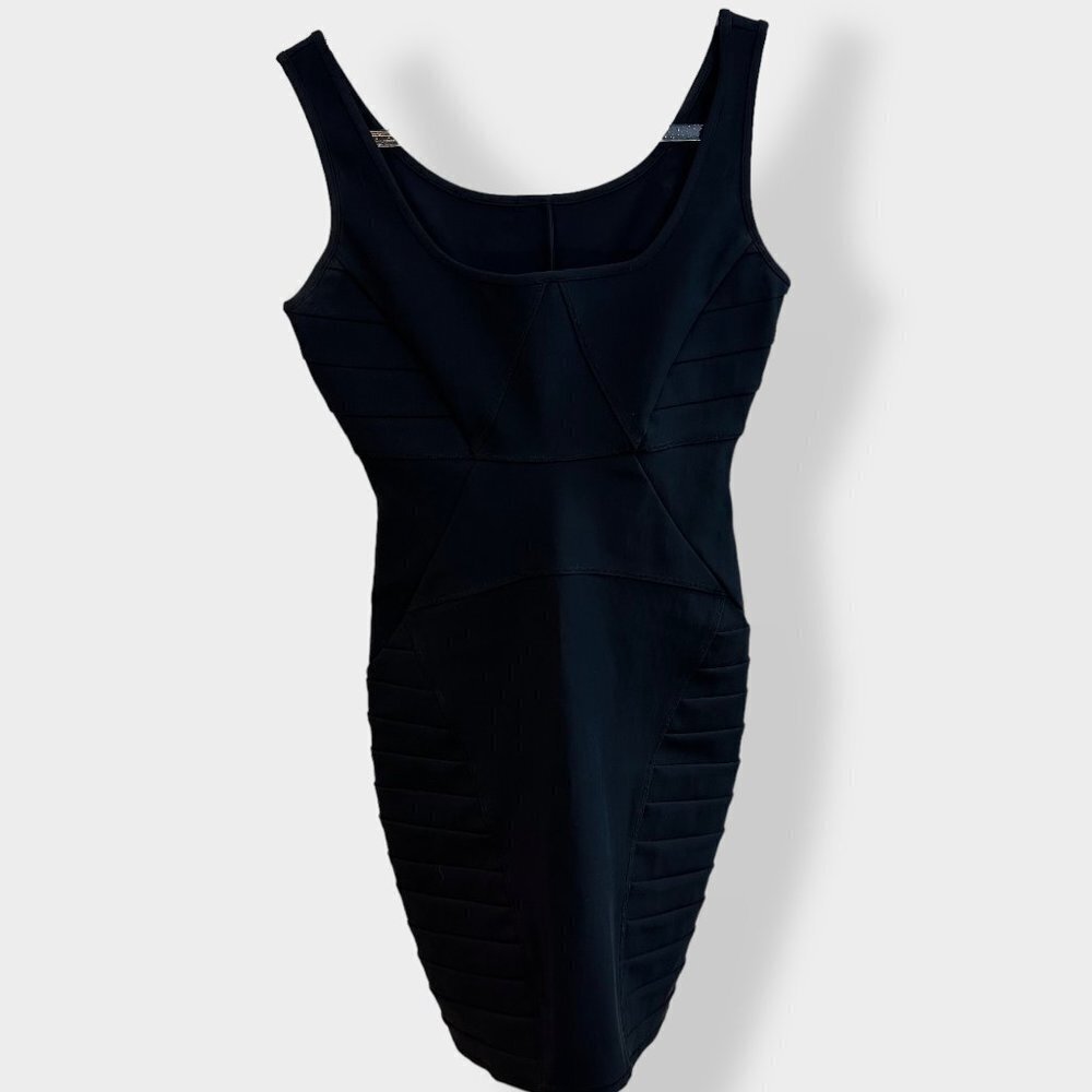 Women's Black Nylon Sleeveless Bodycon‎ Dress XS